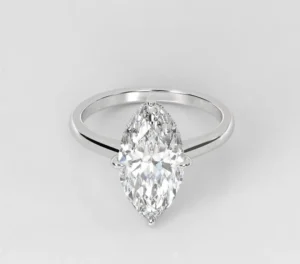 3 Carat  Marquise Cut Lab Grown Diamond Engagement Ring